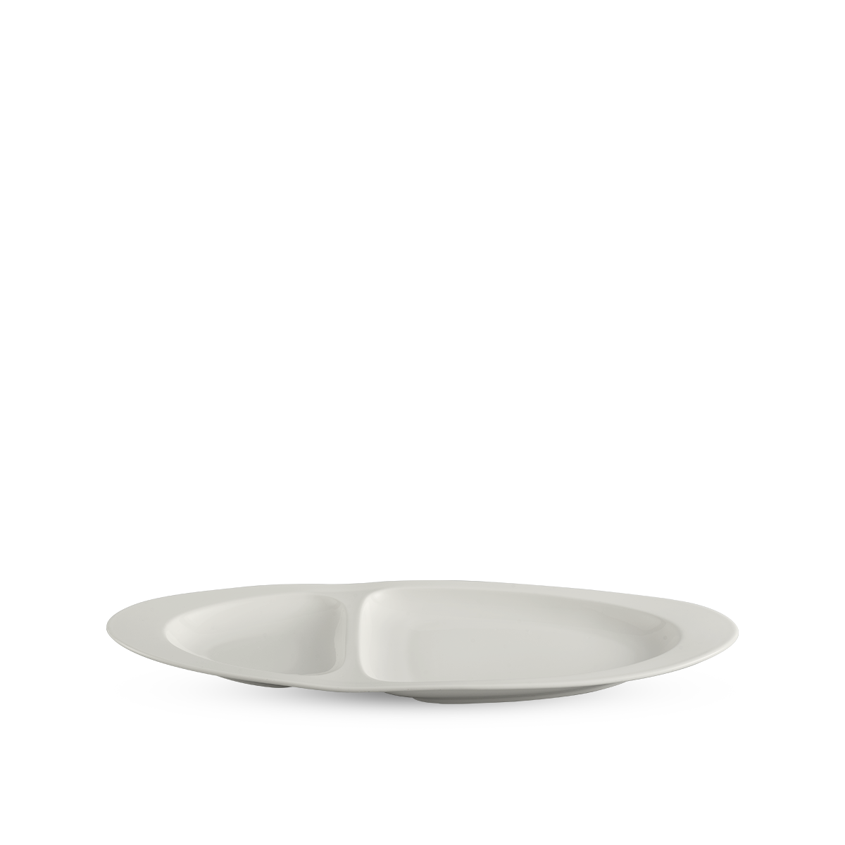 Dĩa oval hai ngăn 40 cm - Gourmet - Trắng Ngà
