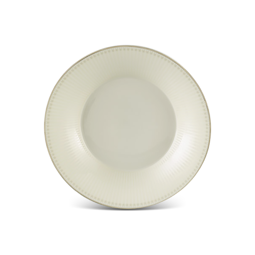 Dĩa Súp Tulip Ngà 23cm