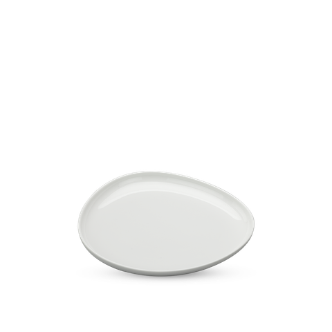  Dĩa tam giác tròn cạn 24 cm - Gourmet Lys - Trắng Ngà 