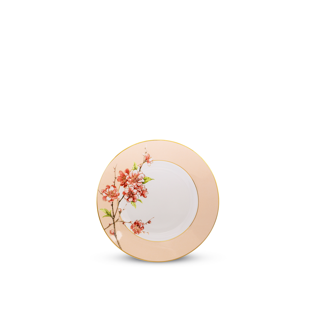 Dĩa tròn - Camellia - Hoa Đào