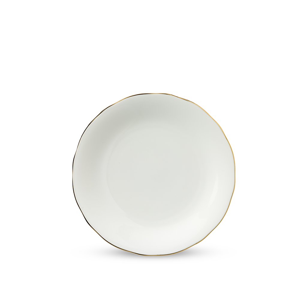 Dĩa Tròn IFP Mẫu Đơn 22cm Trắng Ngà