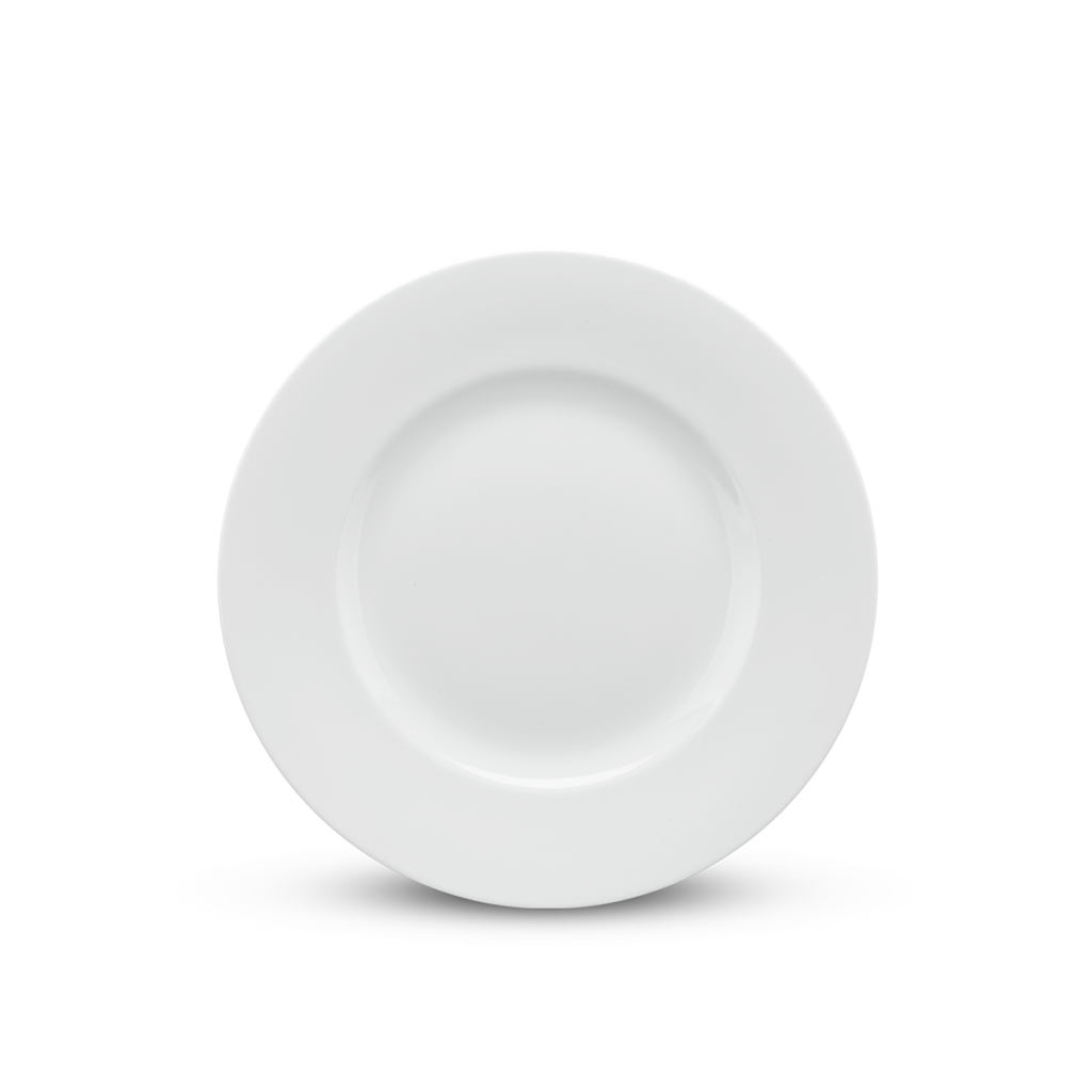 Dĩa Camellia Tròn Trắng