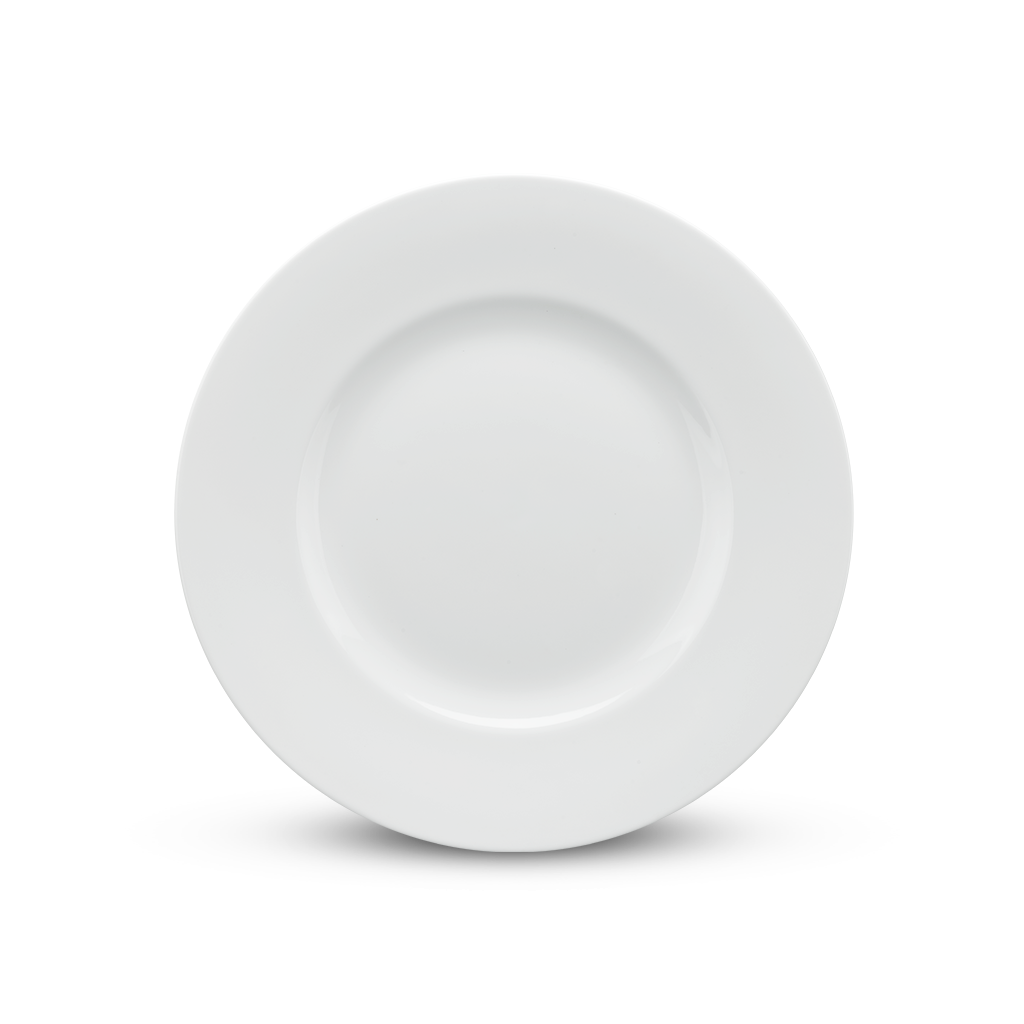 Dĩa Camellia Tròn Trắng