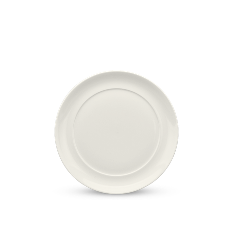  Dĩa tròn lòng phẳng 25 cm - Anh Vũ Lys - Trắng Ngà 