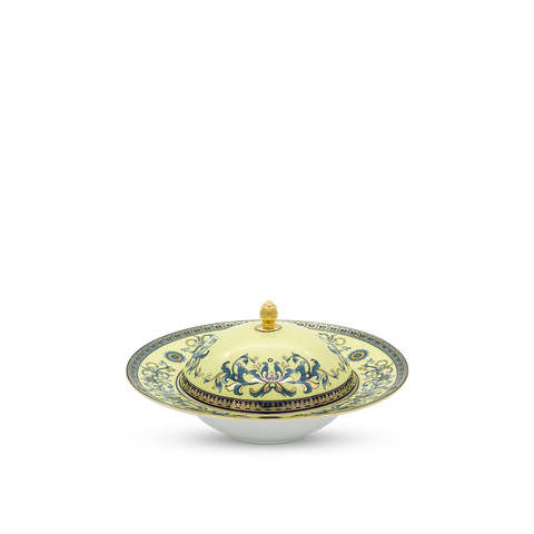  Dĩa vành sâu 25 cm + nắp - Hoàng Cung - Hoàng Liên 