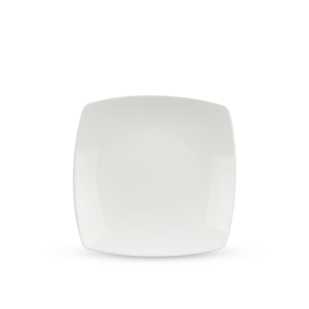 Dĩa vuông ảo 25 cm - Misc Assortment - Trắng