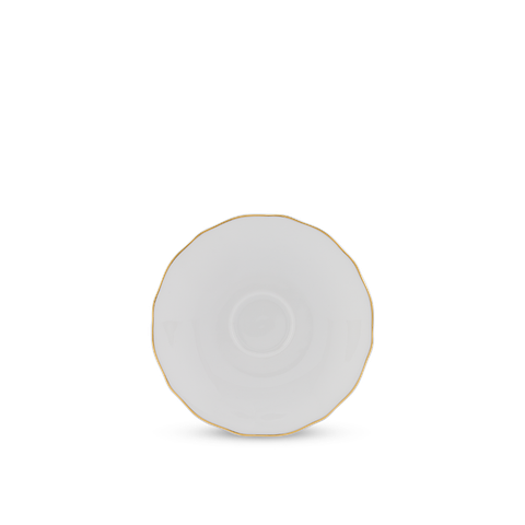  Dĩa lót tách 13 cm - Mẫu Đơn IFP - Chỉ Vàng 