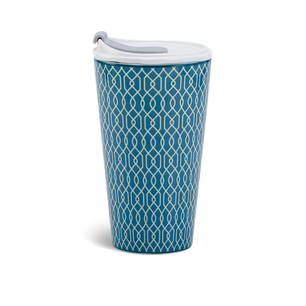 Ly sứ dưỡng sinh 0.48 L (K1) + nắp ống hút - Indigo (LTA)