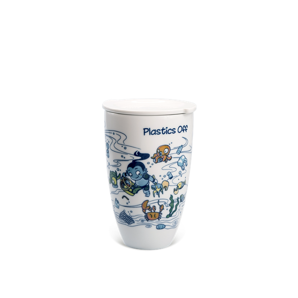 Ly sứ dưỡng sinh 0.48 L (K3) + nắp thường - Sơn Tinh Thủy Tinh