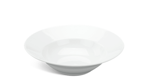  Dĩa vành sâu 23 cm - Jasmine - Trắng 