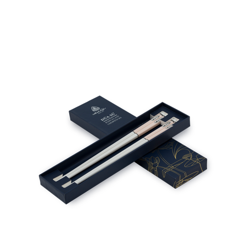  Đũa sứ dưỡng sinh 24.4 cm (2đôi/HQ) - Dưỡng sinh IFP – Màu Hồng Pastel 