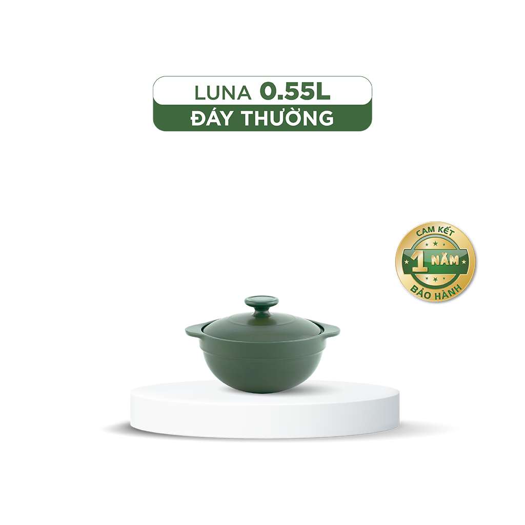 Nồi dưỡng sinh Luna (Nồi cạn) 0.55 L + nắp