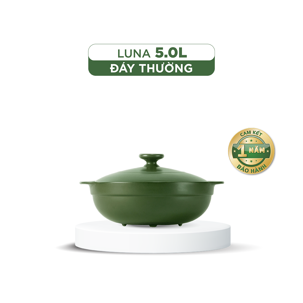 Nồi dưỡng sinh Luna (Nồi cạn) 5.0 L + nắp