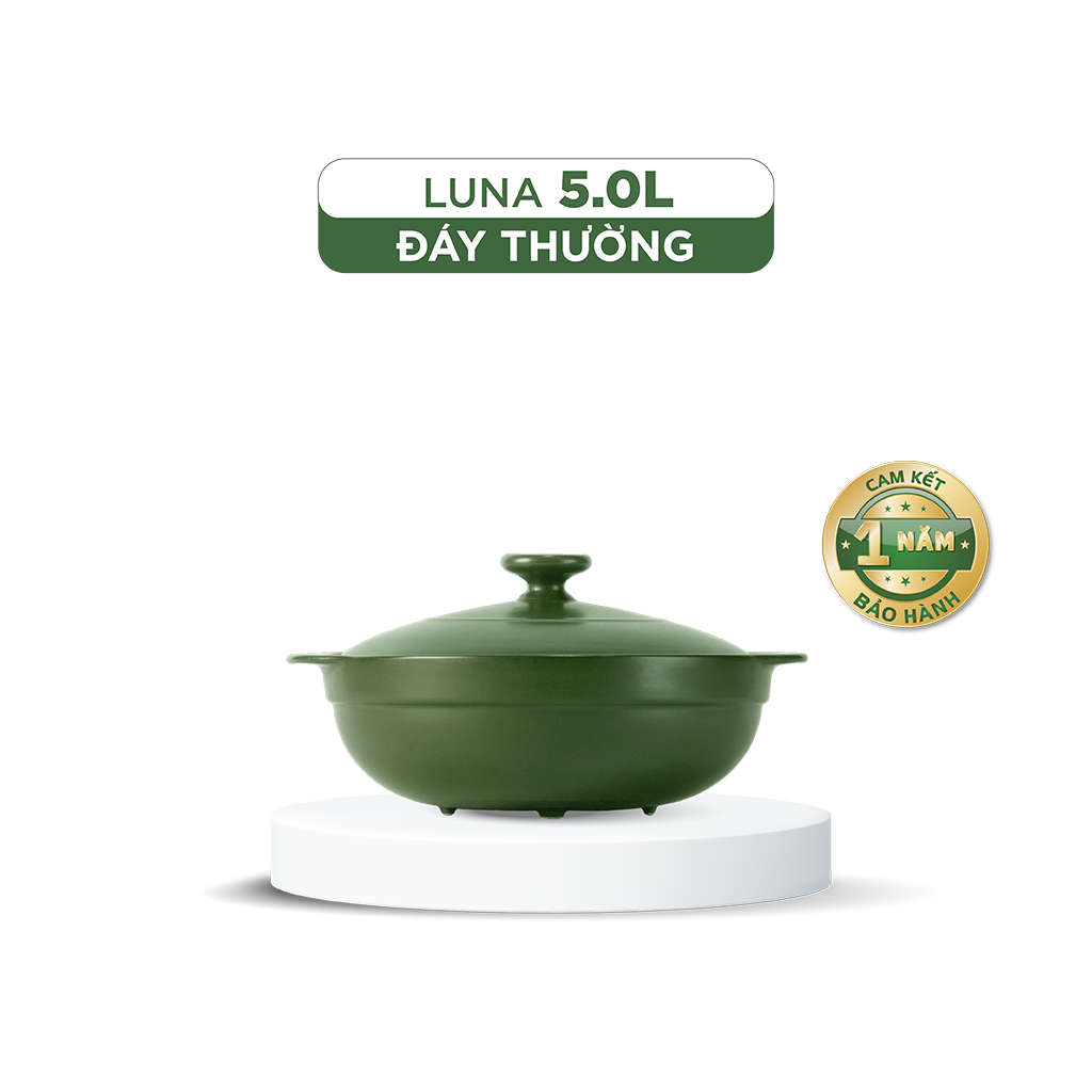 Nồi dưỡng sinh Luna (Nồi cạn) 5.0 L + nắp