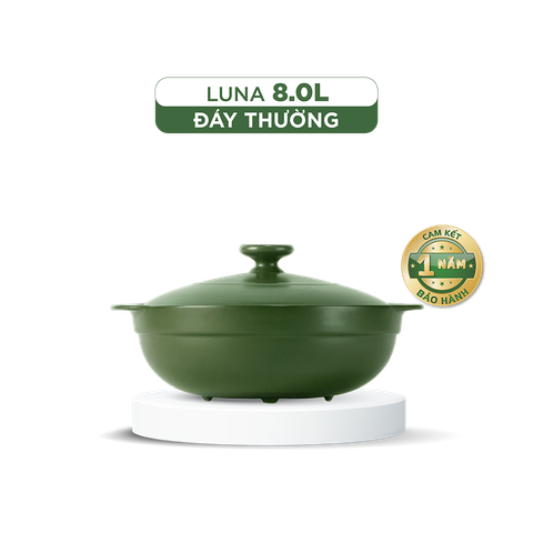  Chảo dưỡng sinh Luna (Chảo xào) 8.0 L + nắp 
