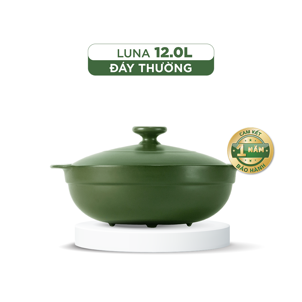 Chảo dưỡng sinh luna (chảo xào) 12 l + nắp