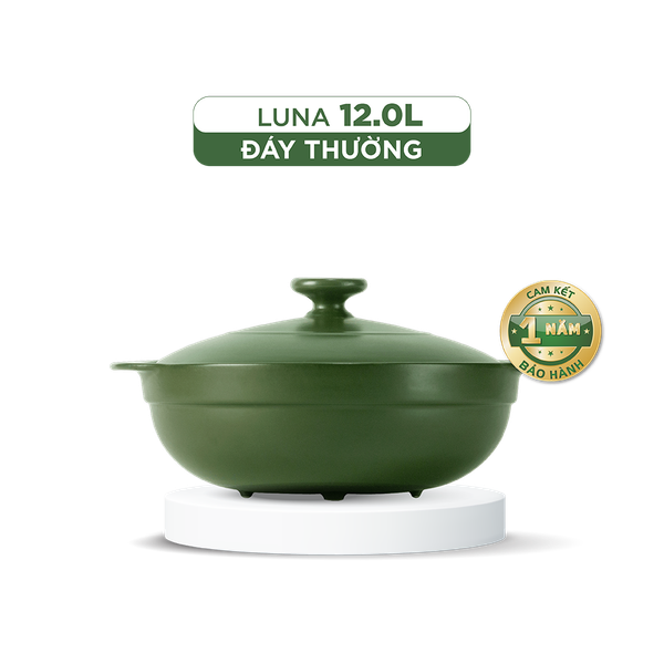 Chảo dưỡng sinh Luna (Chảo xào) 12 L + nắp