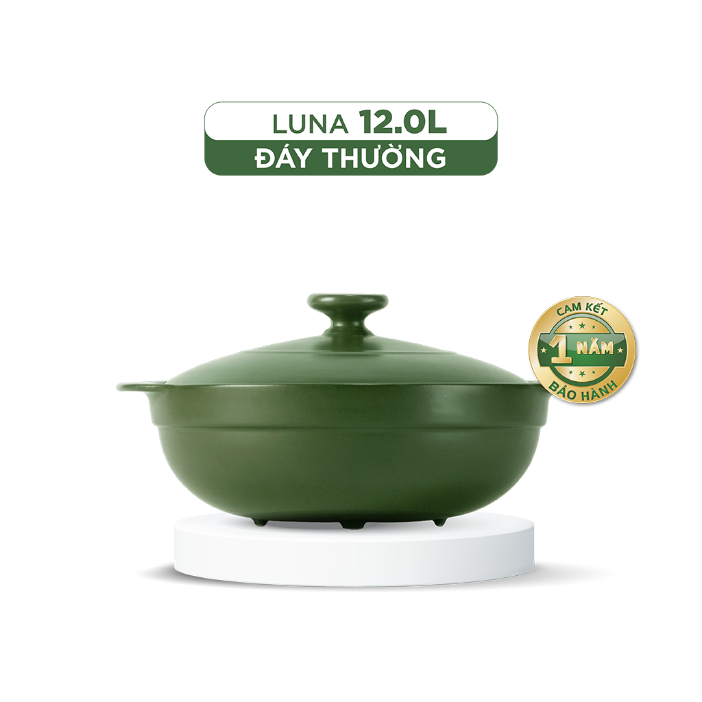 Chảo dưỡng sinh Luna (Chảo xào) 12 L + nắp