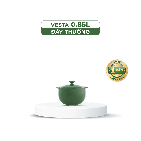 Nồi dưỡng sinh Vesta (Nồi tròn cao) 0.85 L + nắp