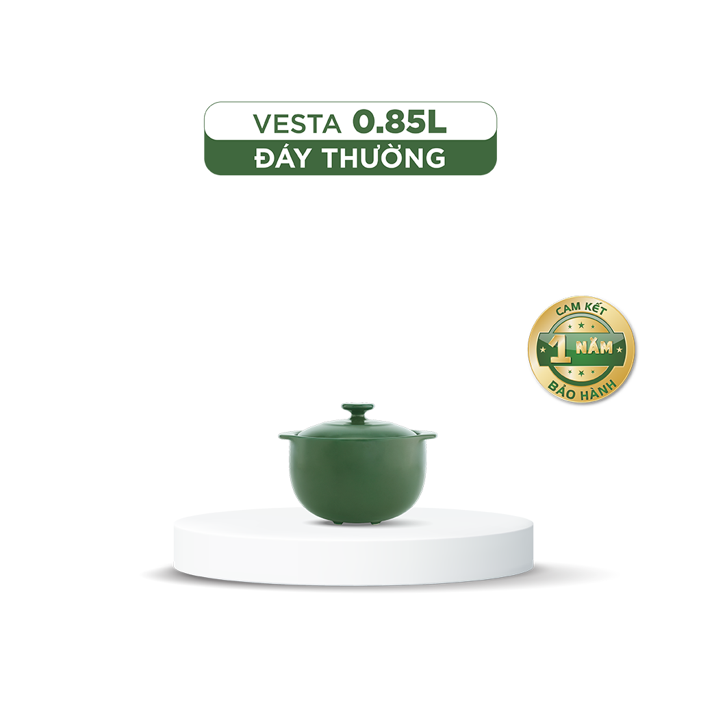 Nồi dưỡng sinh Vesta (Nồi tròn cao) 0.85 L + nắp