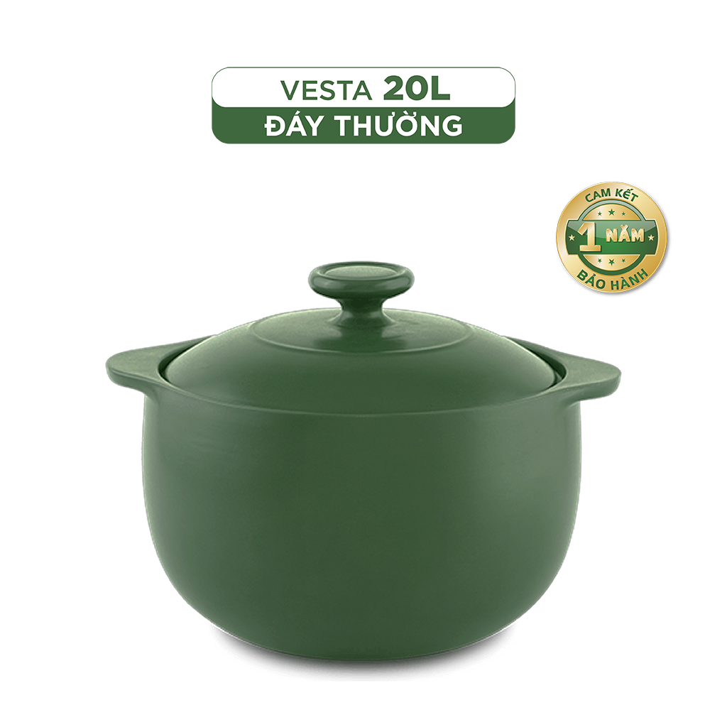 Nồi dưỡng sinh Vesta (Nồi tròn cao) 20 L + nắp