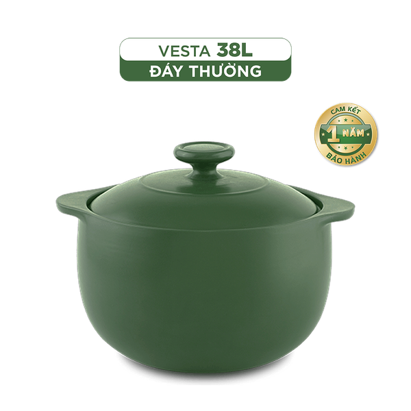 Nồi dưỡng sinh Vesta (Nồi tròn cao) 38 L + nắp