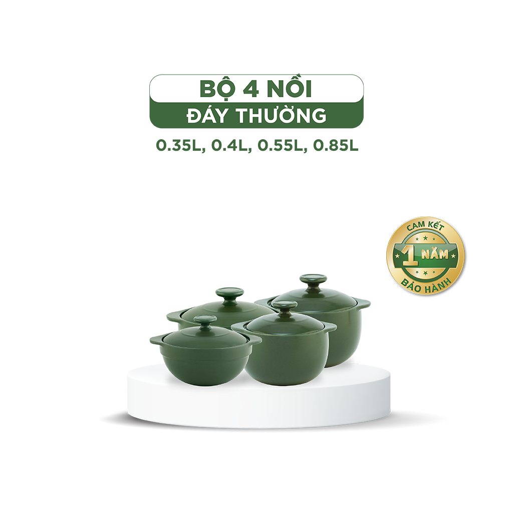 Combo Nồi Dưỡng Sinh 0.35l 0.55l 0.4l 0.85l