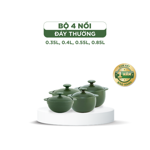  Combo 4 nồi dưỡng sinh (0.35/0.55/0.4/0.85) 