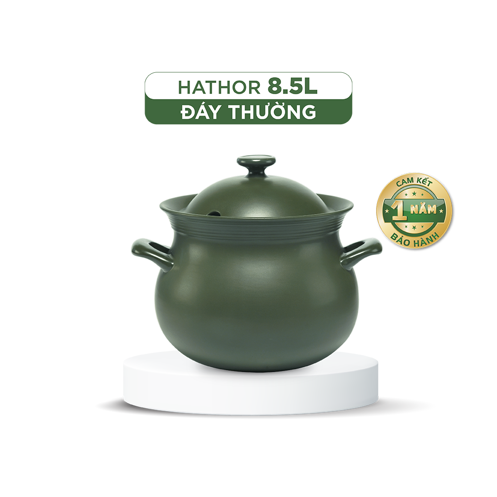 Nồi dưỡng sinh Hathor (Nồi thân bầu) 8.5 L + nắp có lỗ