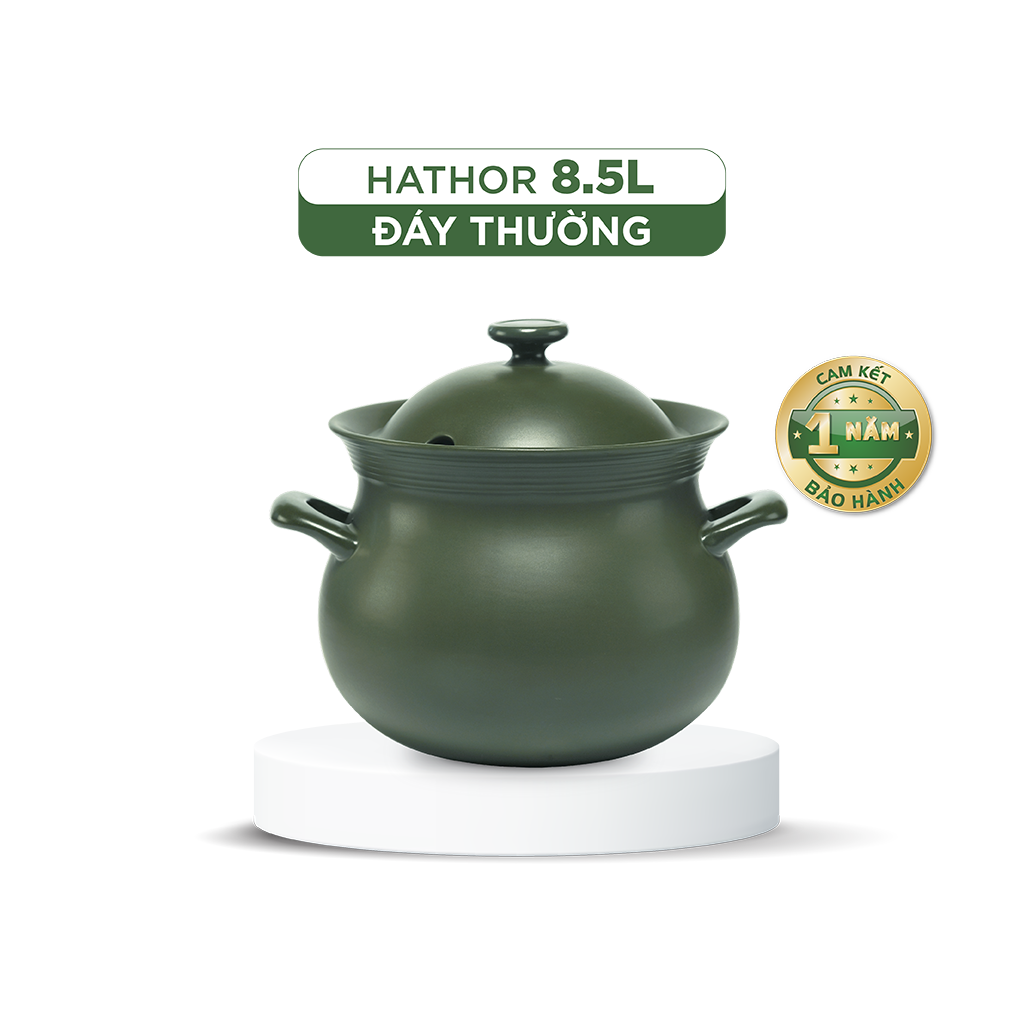 Nồi dưỡng sinh Hathor (Nồi thân bầu) 8.5 L + nắp có lỗ