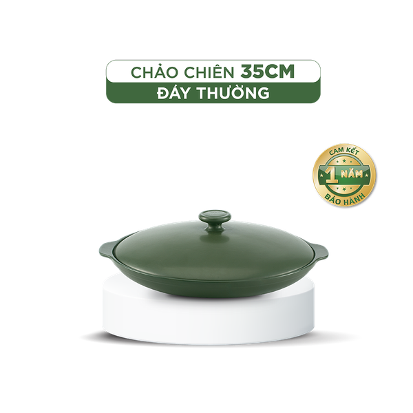 Chảo chiên dưỡng sinh 35 cm + nắp
