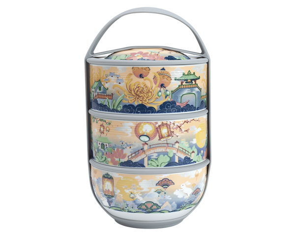 Hộp dưỡng sinh 3 tầng 12.5 cm - Thưởng Trăng.