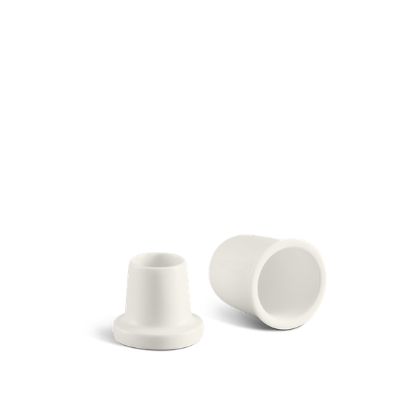 Hủ tăm 8 cm + nắp - Jasmine Lys - Trắng Ngà