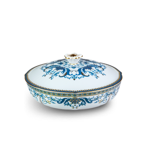  Khay mứt tròn 5 ngăn 24cm + nắp - Sen Ngọc 