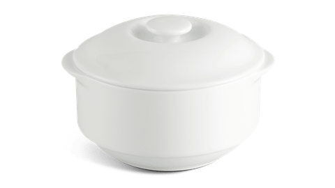  Thố cá nhân 9.7 cm + nắp - Jasmine - Trắng Ngà 