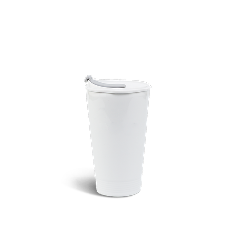  Ly sứ dưỡng sinh 0.48 L (K1) + nắp ống hút - Dưỡng Sinh - Trắng 