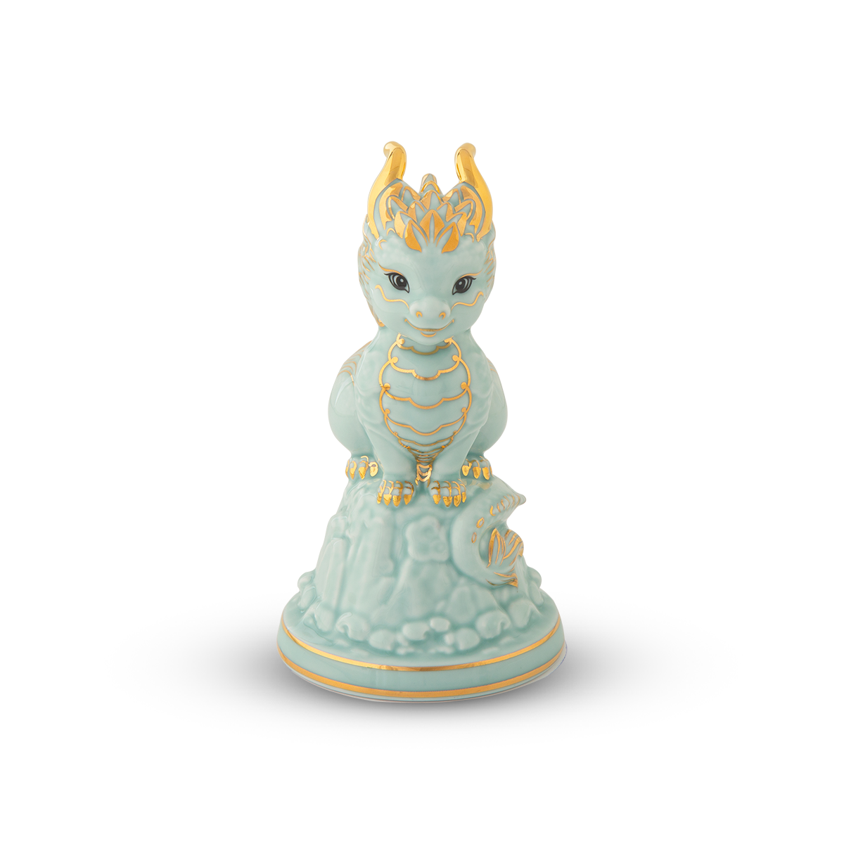 Tượng Rồng Hảo Đức 13.5cm Men Ngọc