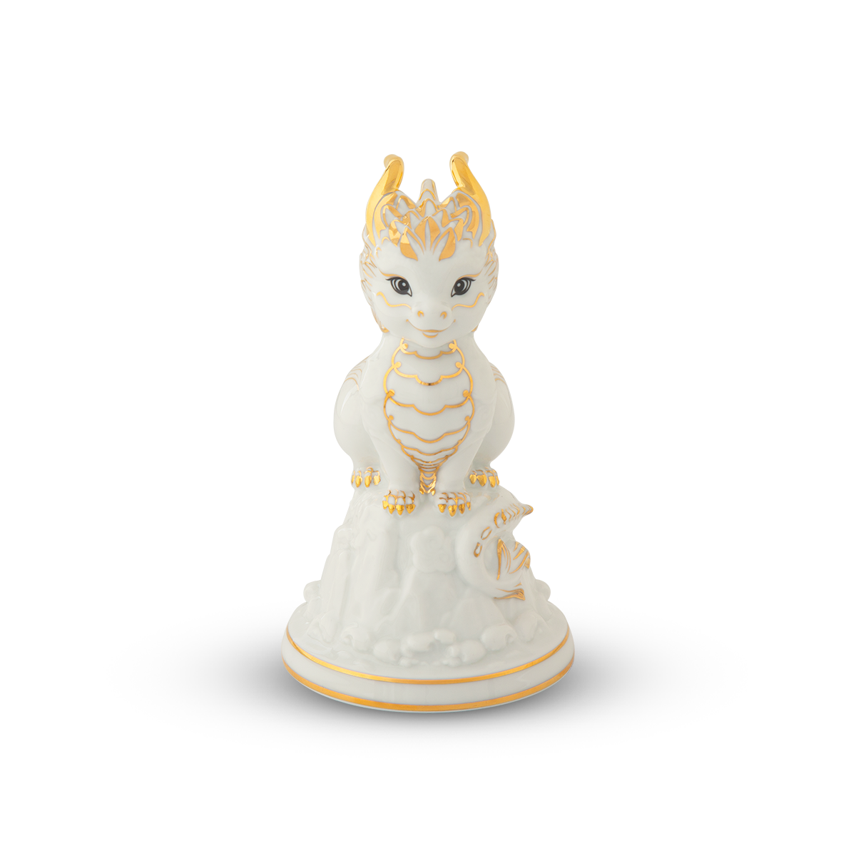 Tượng Rồng Hảo Đức 13.5cm Trắng