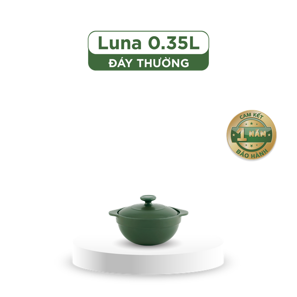 Nồi dưỡng sinh Luna 0.35L + nắp - Healthycook - Xanh Rêu