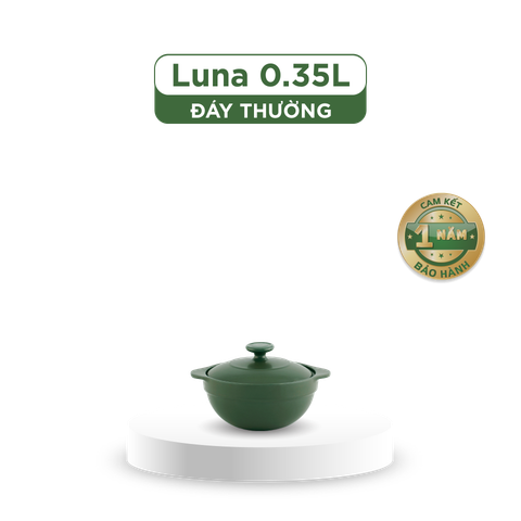  Nồi dưỡng sinh Luna 0.35L + nắp - Healthycook - Xanh Rêu 