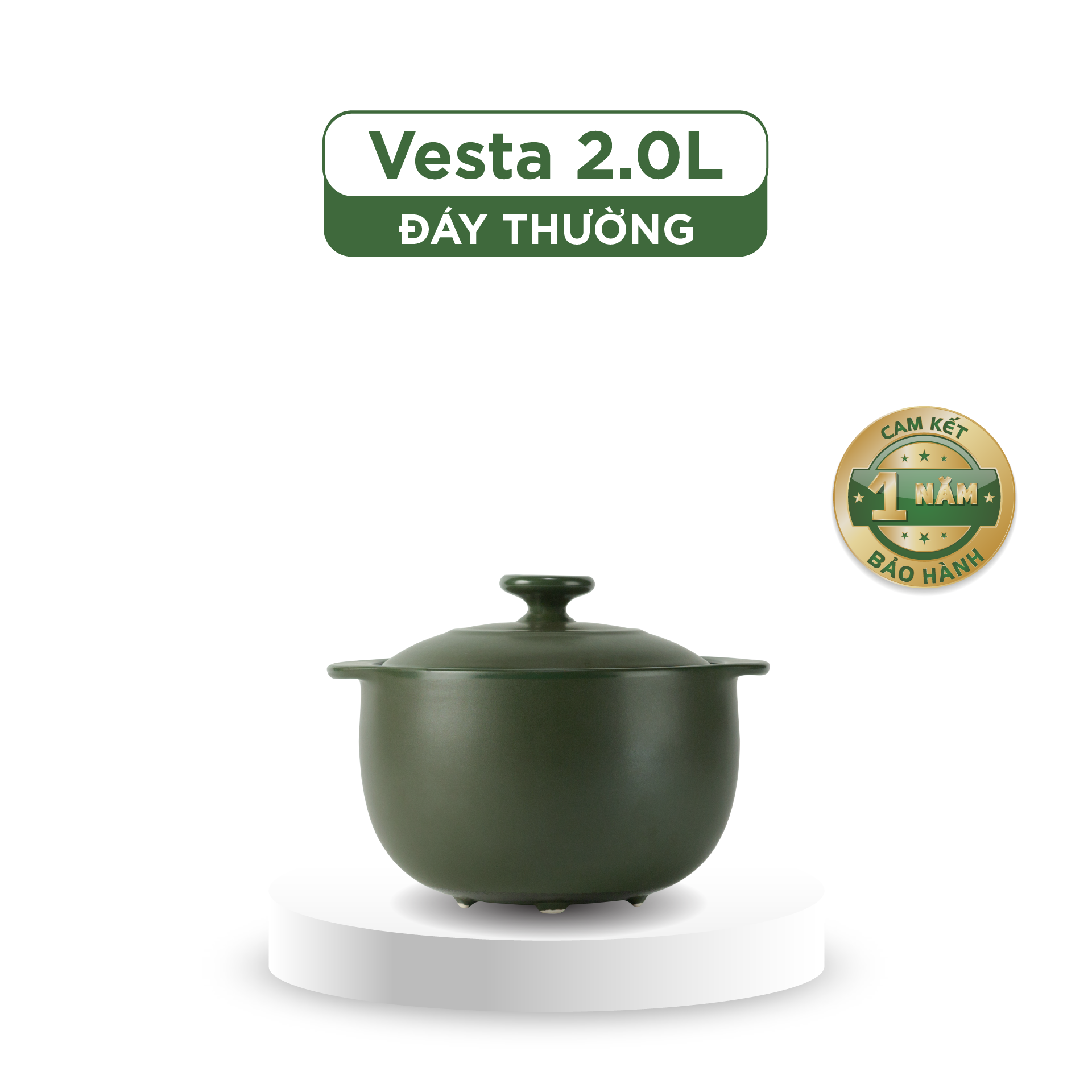 Nồi Dưỡng Sinh Vesta 2.0 L + Nắp (Bếp Từ)