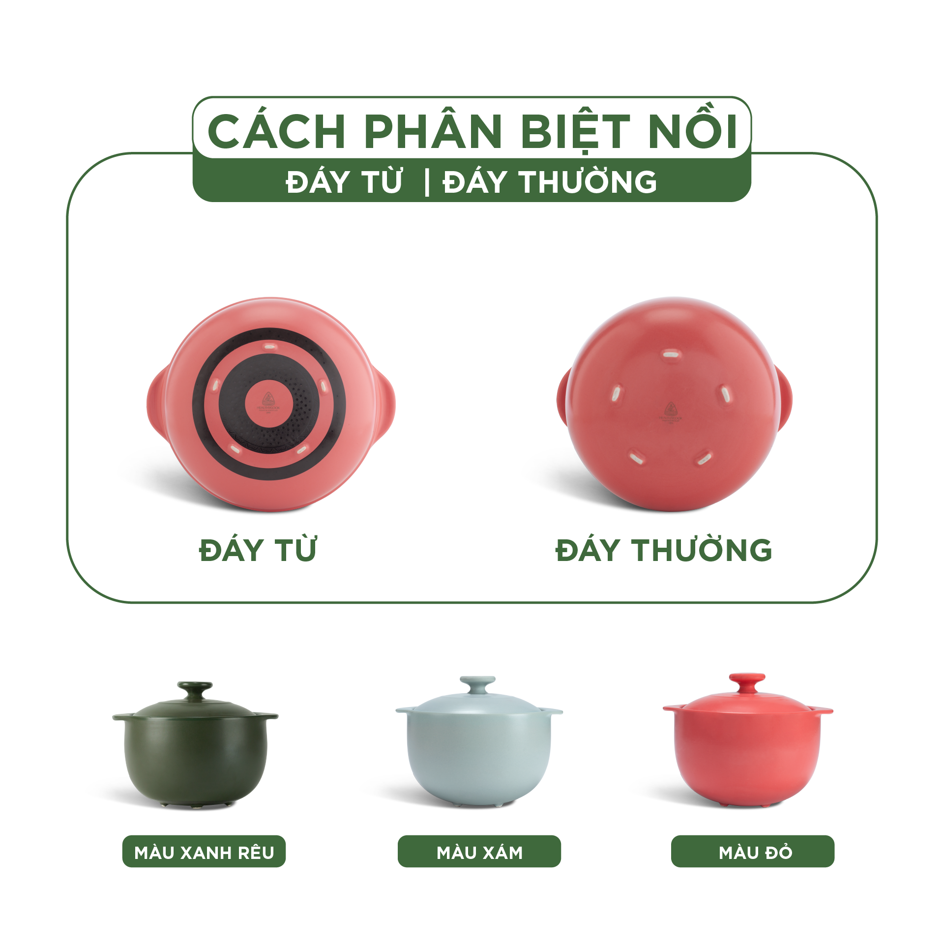 Nồi dưỡng sinh Vesta (Nồi tròn cao) 2.0 L + nắp (CK) (bếp từ) - Màu Đỏ 2