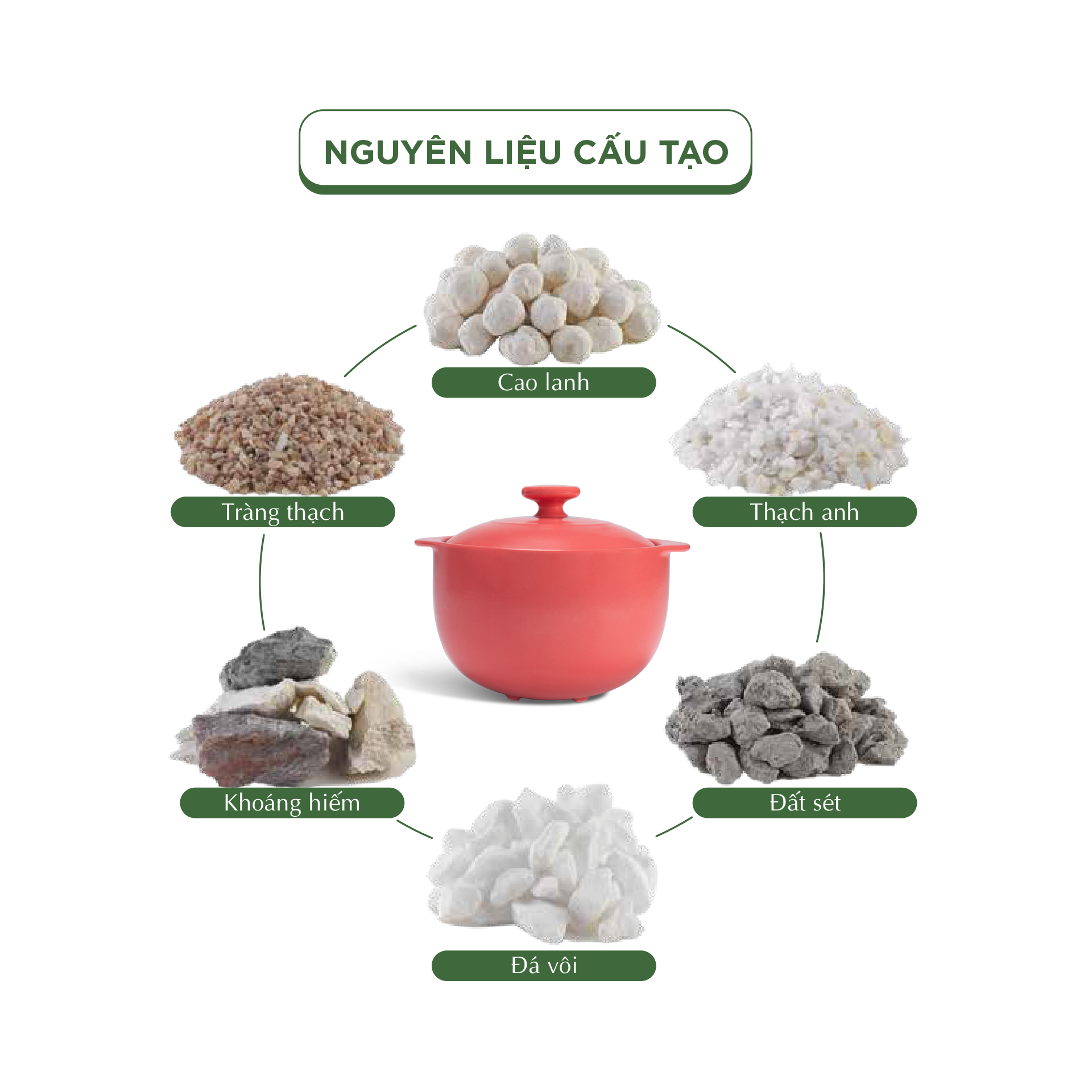 Nồi dưỡng sinh Vesta (Nồi tròn cao) 2.0 L + nắp (CK) (bếp từ) - Màu Đỏ 2