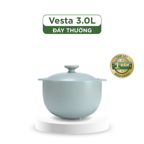 Nồi dưỡng sinh Vesta 3.0 L + nắp (CK) - Healthy Cook - Màu Xám 2 