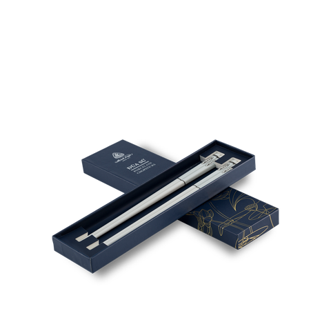  Đũa sứ dưỡng sinh 24.4 cm - Dưỡng Sinh IFP - Màu Xám Pastel 