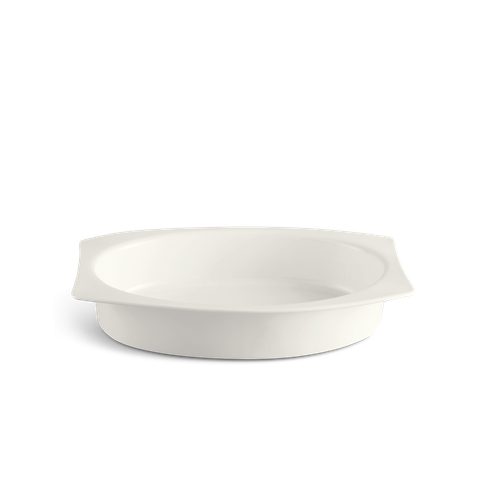  Tô chữ nhật oval lòng 27.5 x 19 cm - Gourmet Lys - Trắng Ngà 