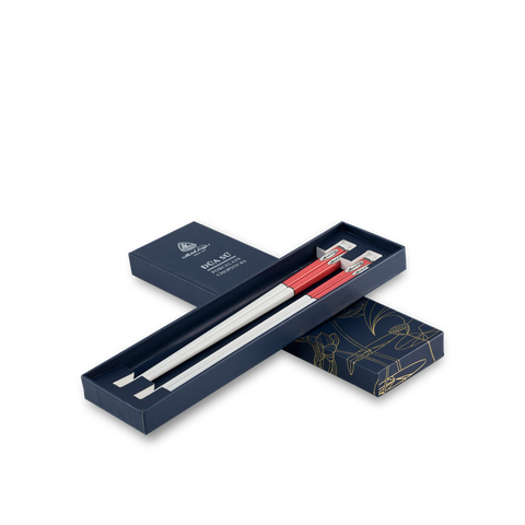  Đũa sứ dưỡng sinh 24.4 cm - Dưỡng Sinh IFP - Màu Đỏ Pastel 