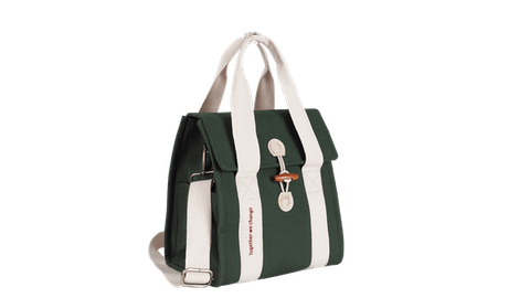  Túi vải Canvas 24 x 17.5 x27 cm - Xanh rêu 