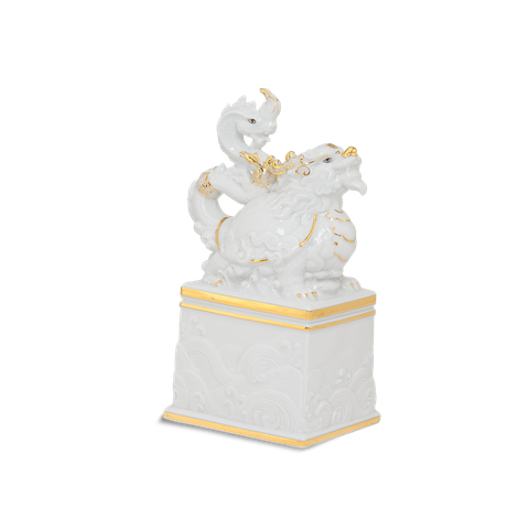 Tượng Rắn Bảo Hợp Thái Hòa 17 cm - Trắng