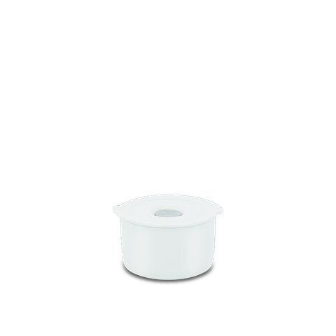  Hộp dưỡng sinh tròn đựng thực phẩm 11 cm + nắp (K) - Dưỡng Sinh - Trắng 